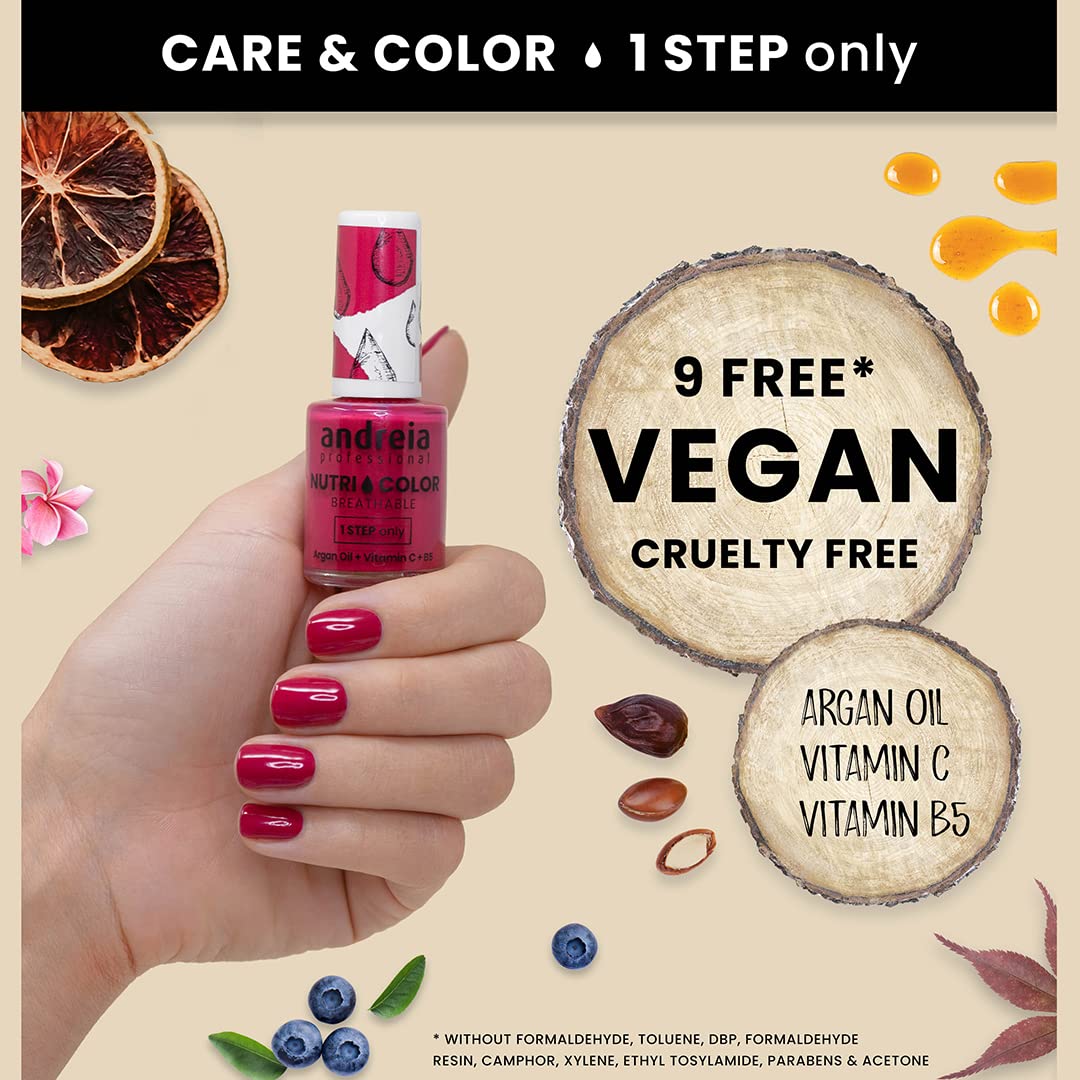 ANDREIA NutriColor — Vernis à ongles soin et couleur N°19 10,5 ml – Image 3
