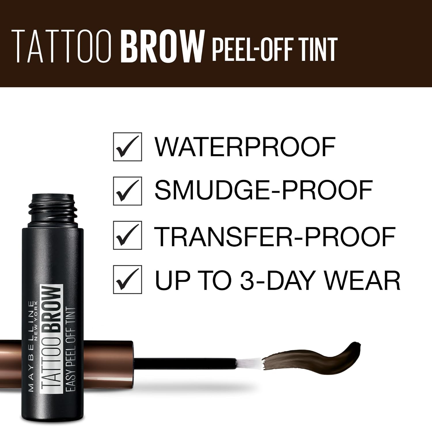 MAYBELLINE NEW YORK Tattoo Brow — Encre à sourcils peel-off 4,6 g – Image 2