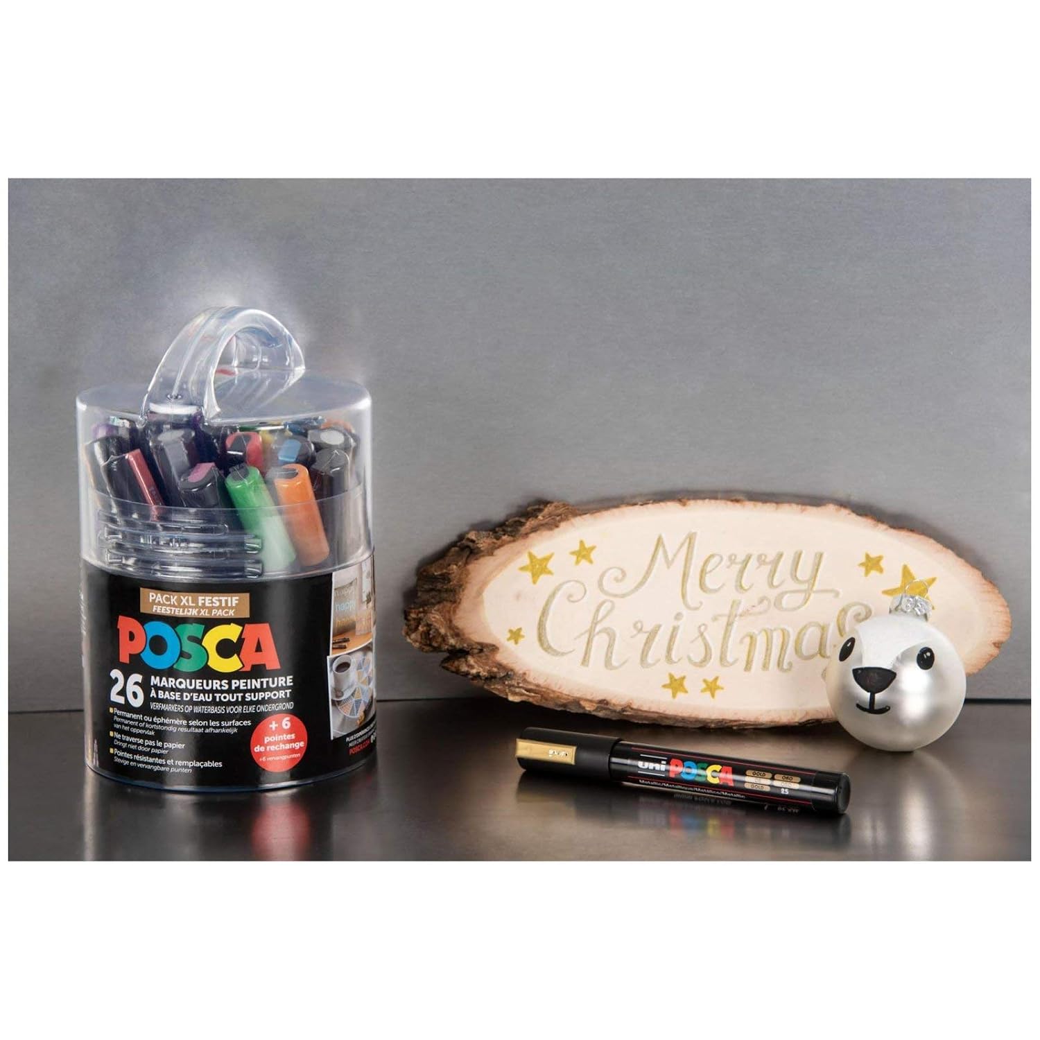 POSCA Pack XL — Pot de 26 Marqueurs PC3M et PC5M – Image 2