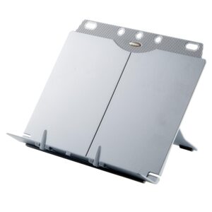 Fellowes Porte-copies chevalet Booklift, jusqu'à 400 feuilles, porte-livre, 9 hauteurs possibles, 2 clips de maintien, pliable, argent