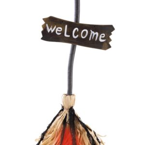 P'tit Clown - Automate Halloween - Automatroniques - Animatronics - Décoration Animée et Sonore - Piles Non incluses (Balai Magique Dansant, 65 cm)