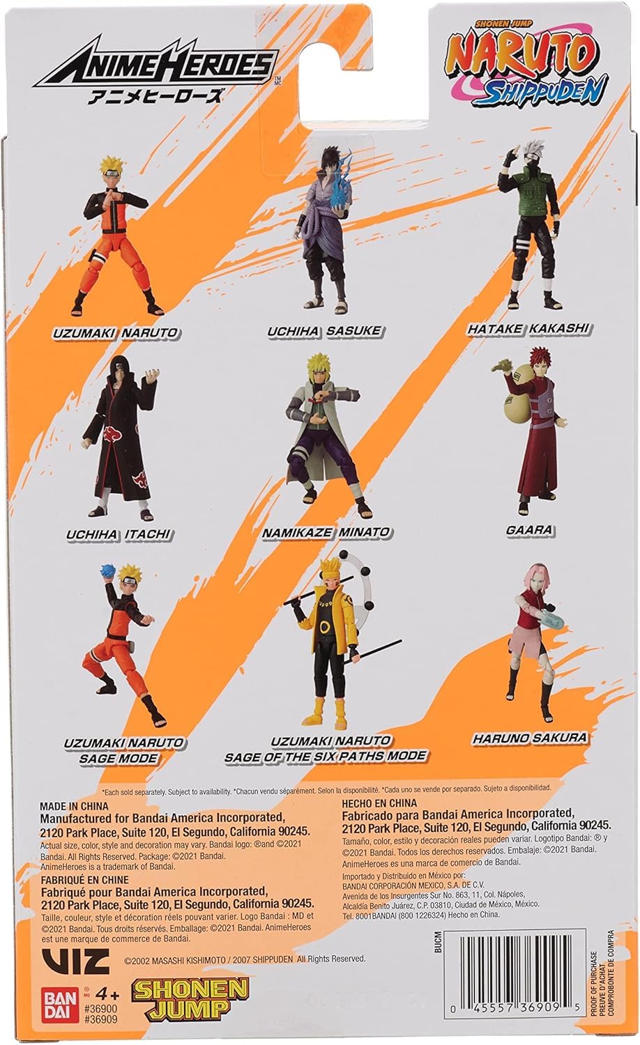 BANDAI Naruto Shippuden — Figurine Anime Heroes Kakashi 17 cm – Image 7