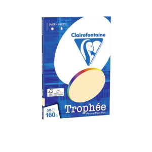 Clairefontaine 4156C Trophée – Mini Feuilles de Papier, 50 feuilles, couleur sable