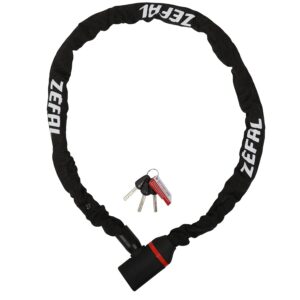 ZEFAL M14 - Chaîne Antivol Vélo à Clé - Cadenas Chaîne Vélo / Vélo Electrique / Moto / Trotinette - Mailles en Acier