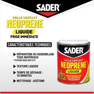 Alternative view of SADER — Colle Contact Néoprène Liquide 750 ml