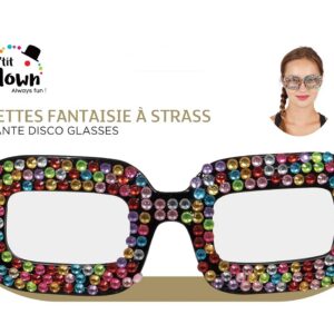 Alternative view of P'TIT CLOWN — Lunettes fantaisie à strass adulte