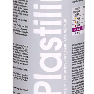 Plastiline 1160T - Tube de Plastiline - Pâte à Modeler, Haute Précision - Modeler, Sculpter, Mouler - Dureté 60 (dur) - 1 kg - Teinte Ivoire. Fabriqué en France