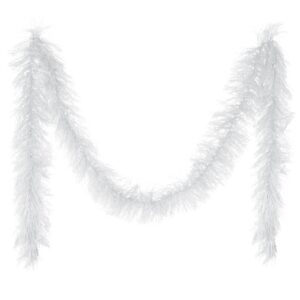 P'tit Clown - Boa Polyester - Longueur 180 cm - Unisexe - Accessoire parfait pour Déguisement, Charleston, Années 20, Flapper, Carnaval, Fête costumée (Blanc)