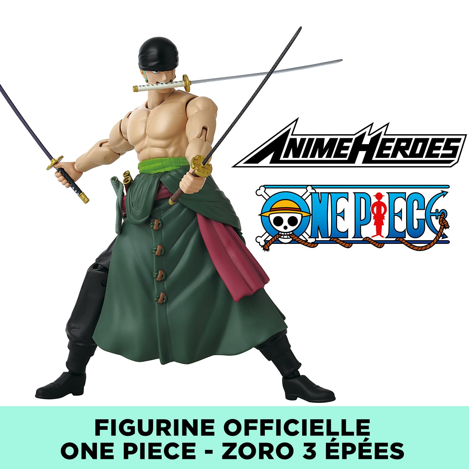 BANDAI Anime Heroes — Figurine Roronoa Zoro 17 cm – Image 4