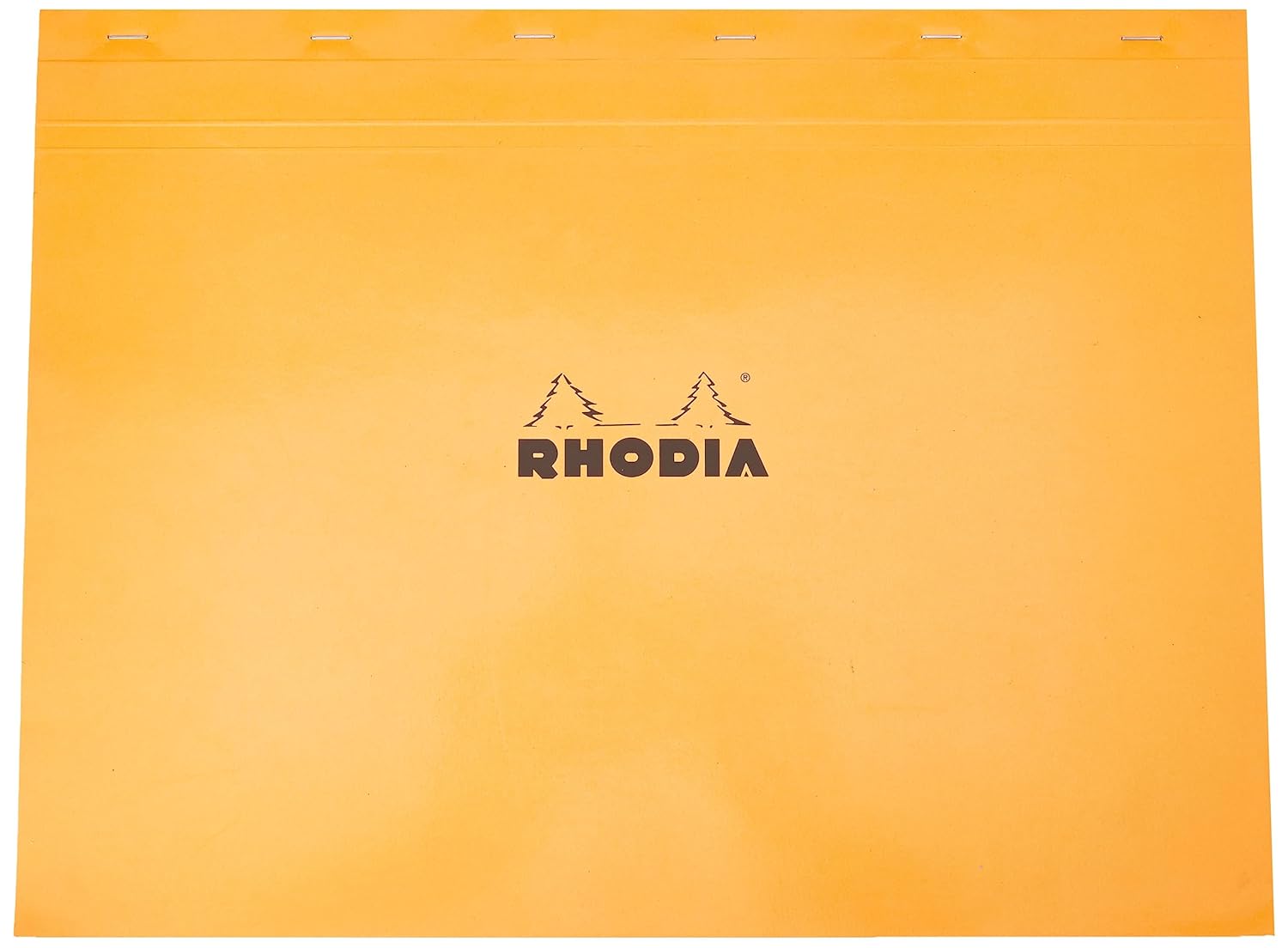 RHODIA 38200C - Bloc-Notes Agrafé N°38 Orange - A3+ 42 x 31,8 cm - Petits Carreaux - 80 Feuillets Détachables - Papier Clairefontaine Blanc 80 g/m² - Couverture en Carte Enduite Souple