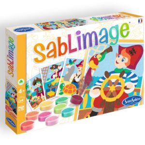 Distrifun (Sento) Sablimage Kit de bricolage pour enfants Motif pirates, 889, Pas de variation, Différents coloris