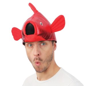 P'TIT CLOWN - Chapeau Humoristique, Drôle - Accessoire de Déguisement Adulte - Pour Carnaval, Fêtes à Thèmes, Cosplay - Multicolore - Adulte - Unisexe (Chapeau poisson)