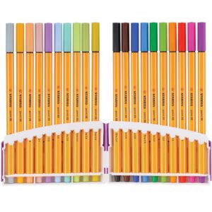 STABILO point 88 — Étui de 20 stylos feutres pointe fine