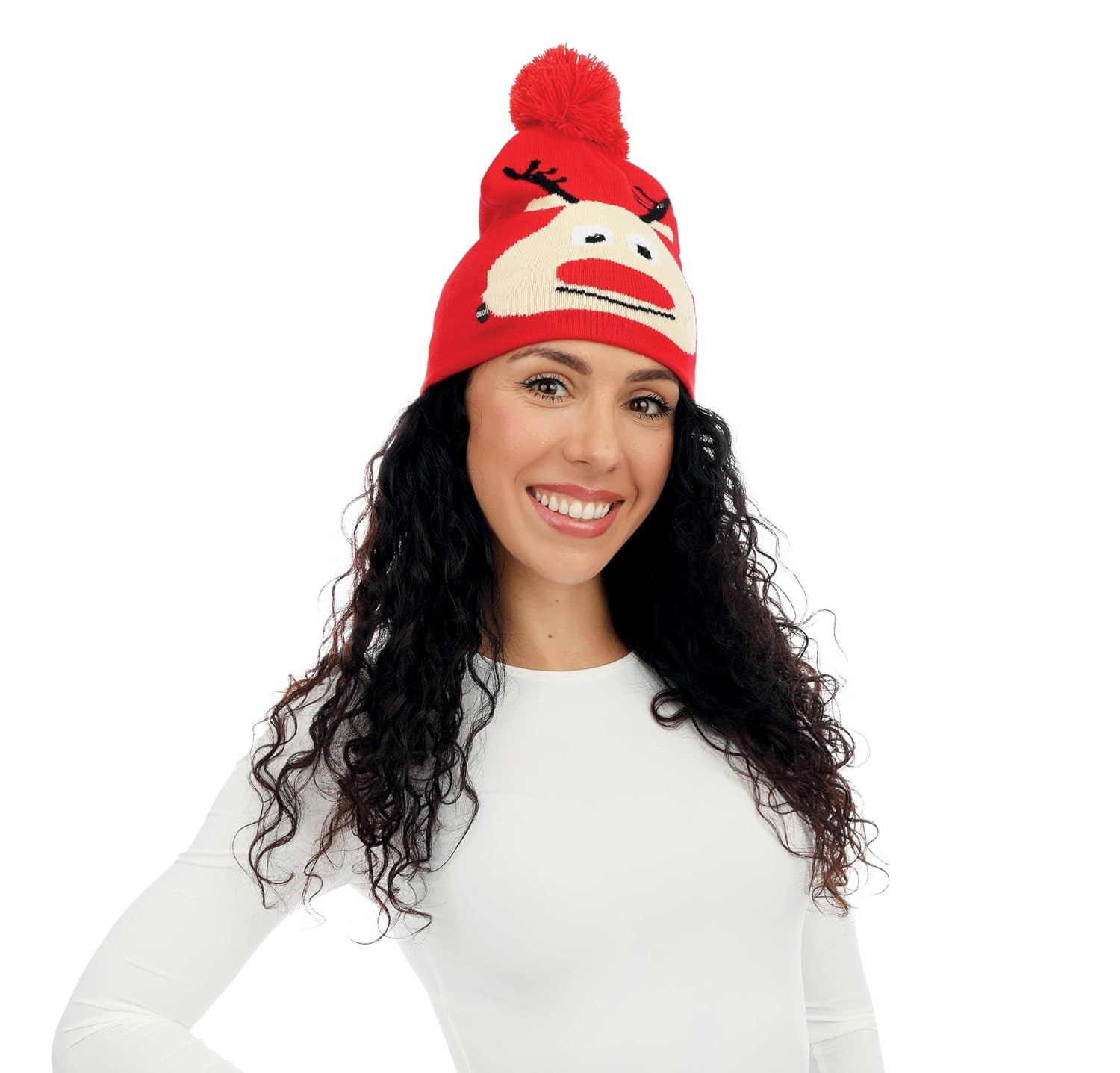 P'TIT CLOWN — Bonnet de Noël lumineux adulte taille unique – Image 2