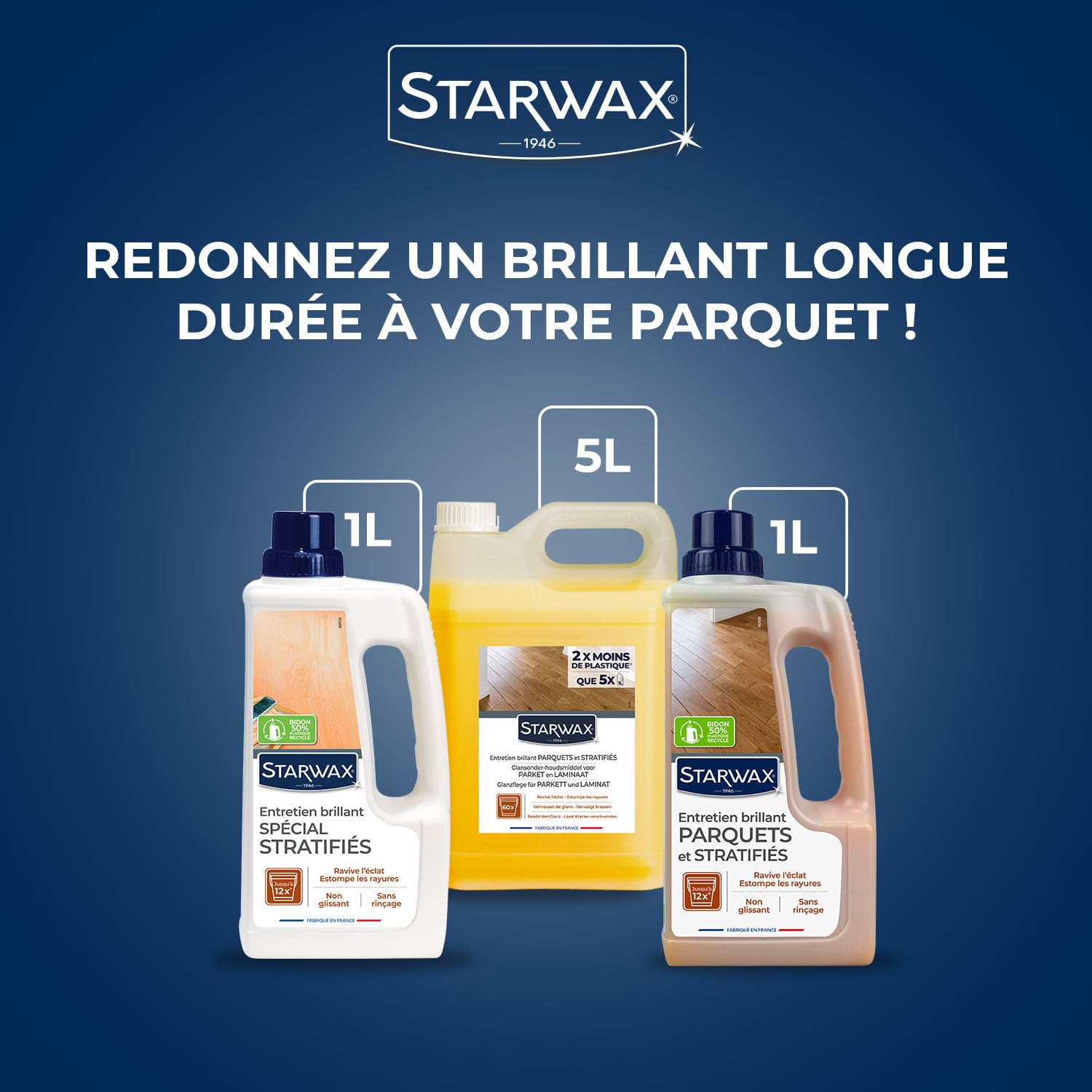 STARWAX — Entretien Brillant Parquets et Sols Stratifiés 5L – Image 4