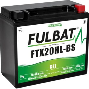 FULBAT BATTERIE MOTO FULBAT GEL FTX20HL-BS / YTX20HL-BS 12V 18,9AH 310A