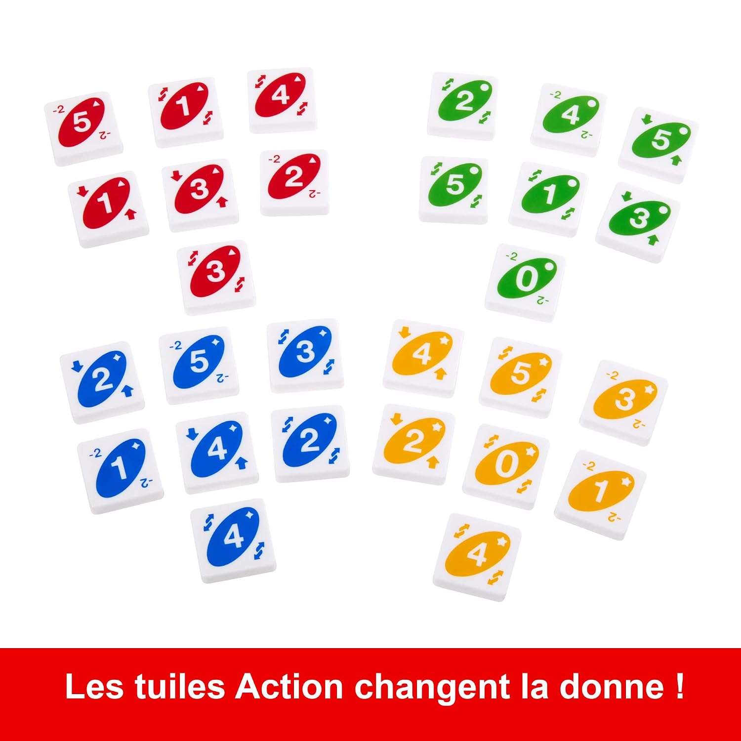 MATTEL Games UNO Quatro — Jeu de Tuiles Familial 2 à 4 Joueurs – Image 5