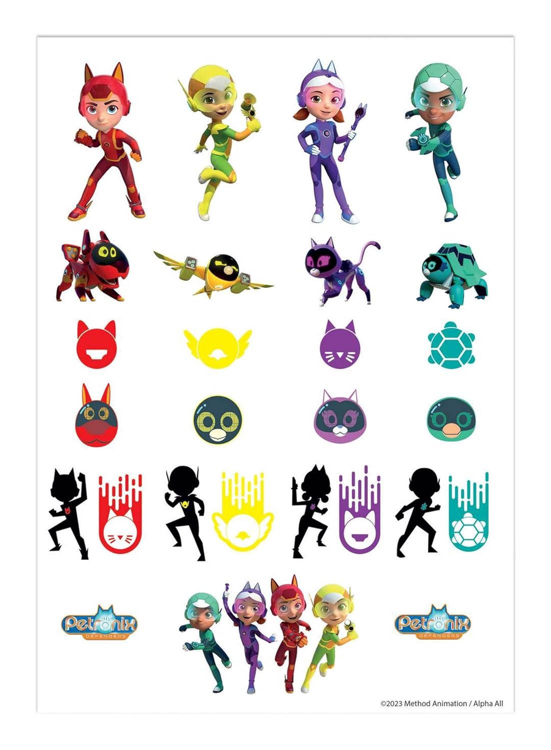 P’TIT CLOWN - Accessoires Décoration d’Anniversaire Enfant - Petronix - Licence Officielle - Assiettes, Gobelets, Serviettes, Confettis, Sachets, Cartes d’Invitation (Tatouages éphémères)