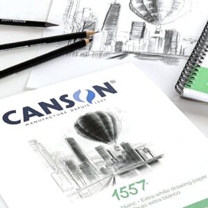 Alternative view of CANSON 1557 — Bloc papier croquis A5 50 feuilles 120g/m²