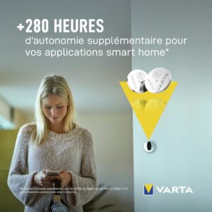 Alternative view of VARTA — Lot de 2 Piles Bouton CR2032 3V Lithium