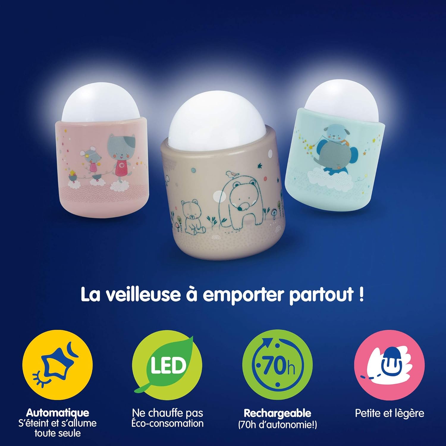 PABOBO Dans Les Bois — Veilleuse Nomade Beige – Image 2