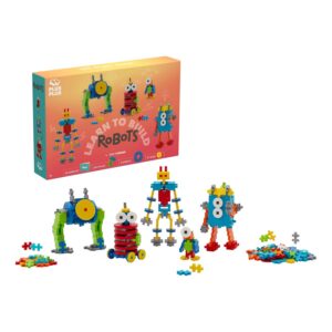 PLUS PLUS - 250 Briques de Construction - Le Monde des Robots - Jeu de Construction pour Enfant dès 3 Ans - Jeu Éducatif pour Fille et Garçon - PP3963