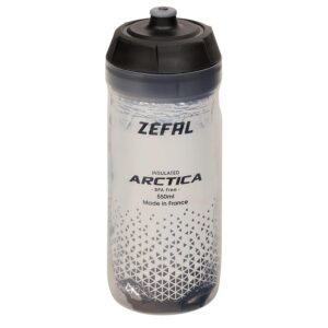 ZEFAL Arctica - Bidon Vélo 550 ML - Gourde Vélo Isotherme - Inodore et Etanche - Bidon Sport sans BPA - Noir