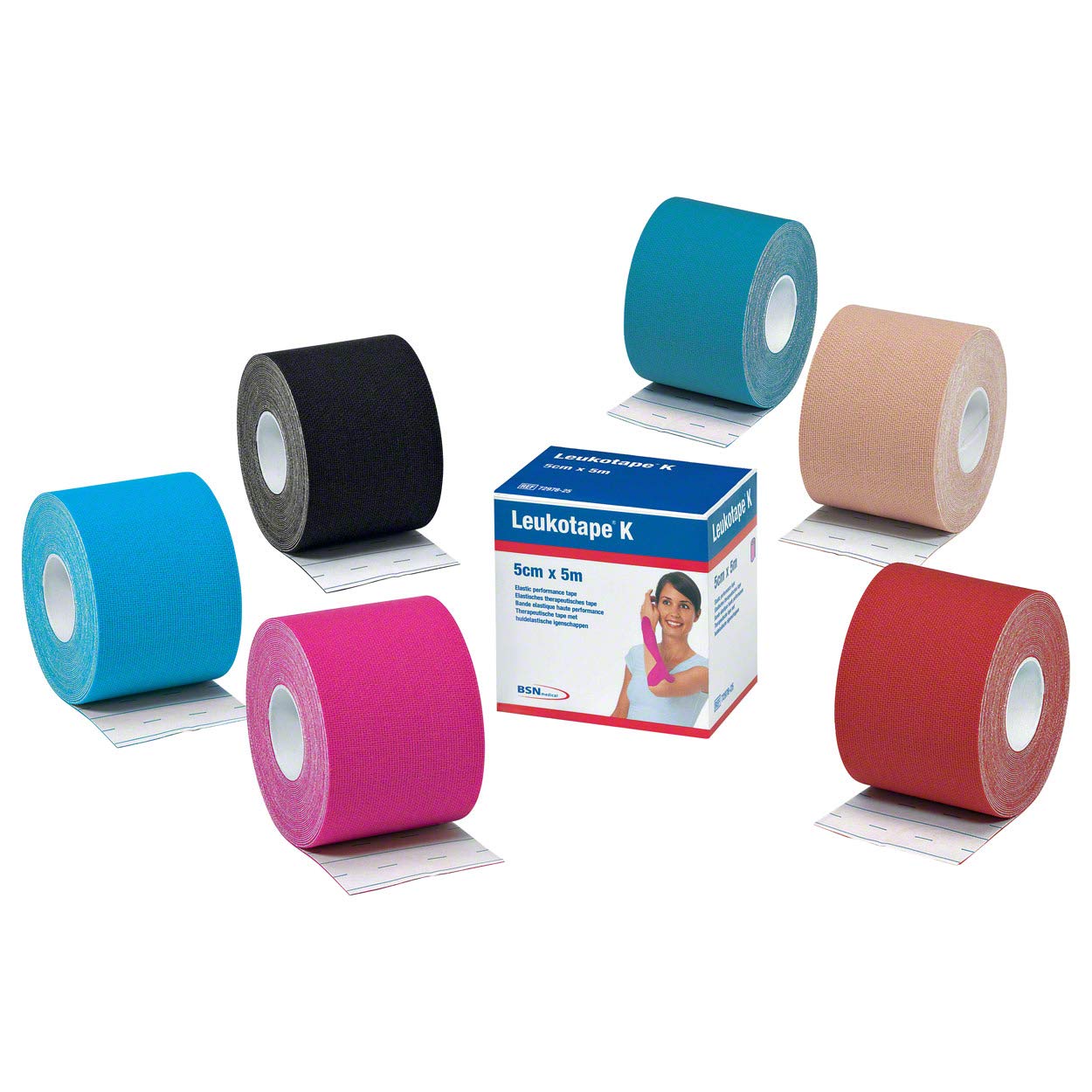 LEUKOTAPE K — Bande adhésive bleu ciel 5 cm x 5 m – Image 3