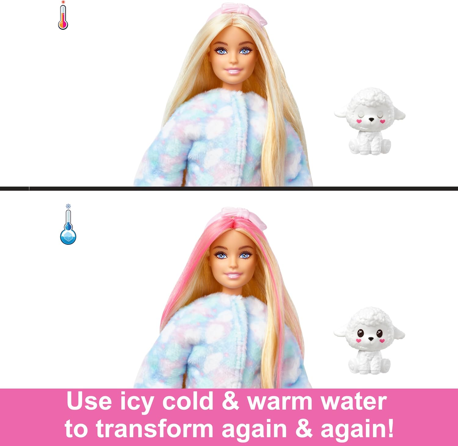 BARBIE Cutie Reveal — Poupée Costume d’Agneau 10 Surprises – Image 3