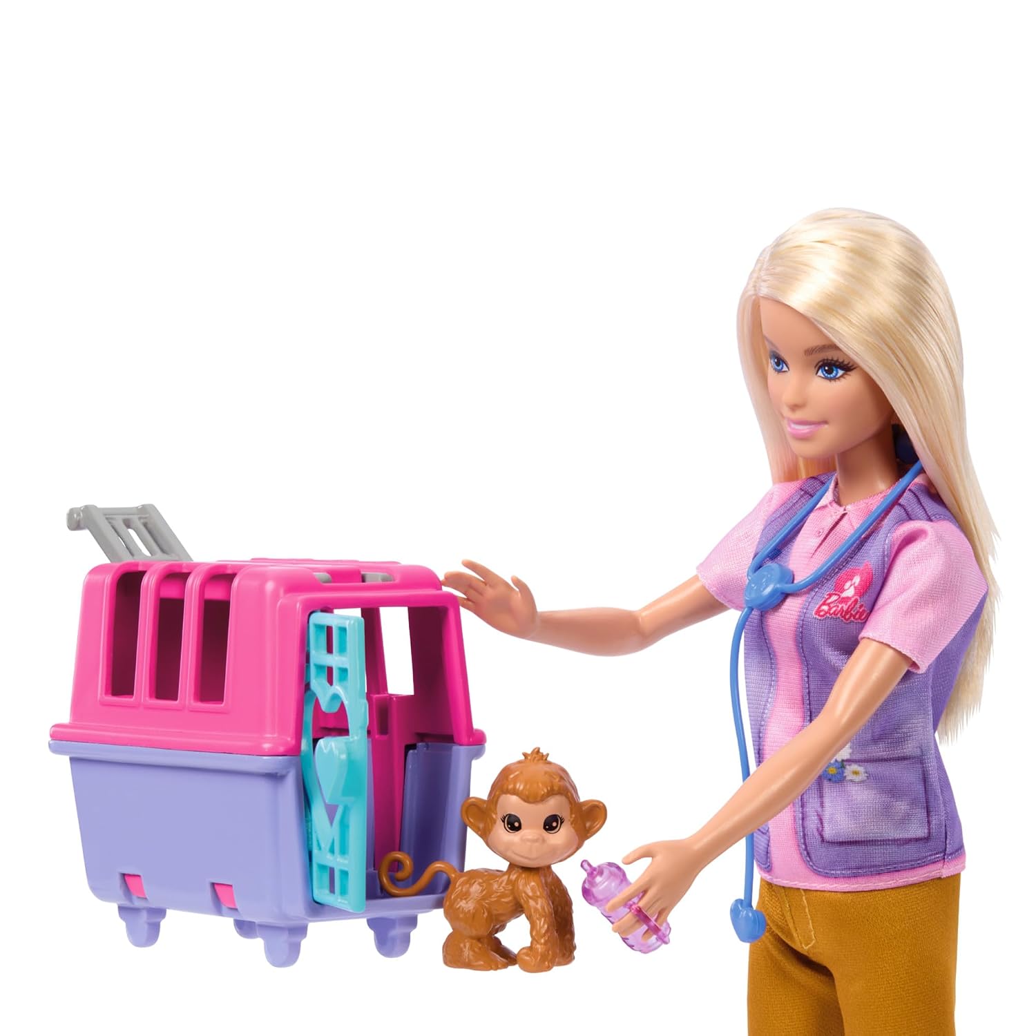 BARBIE — Coffret Sauvetage d’Animaux avec Poupée et 12 Accessoires – Image 2