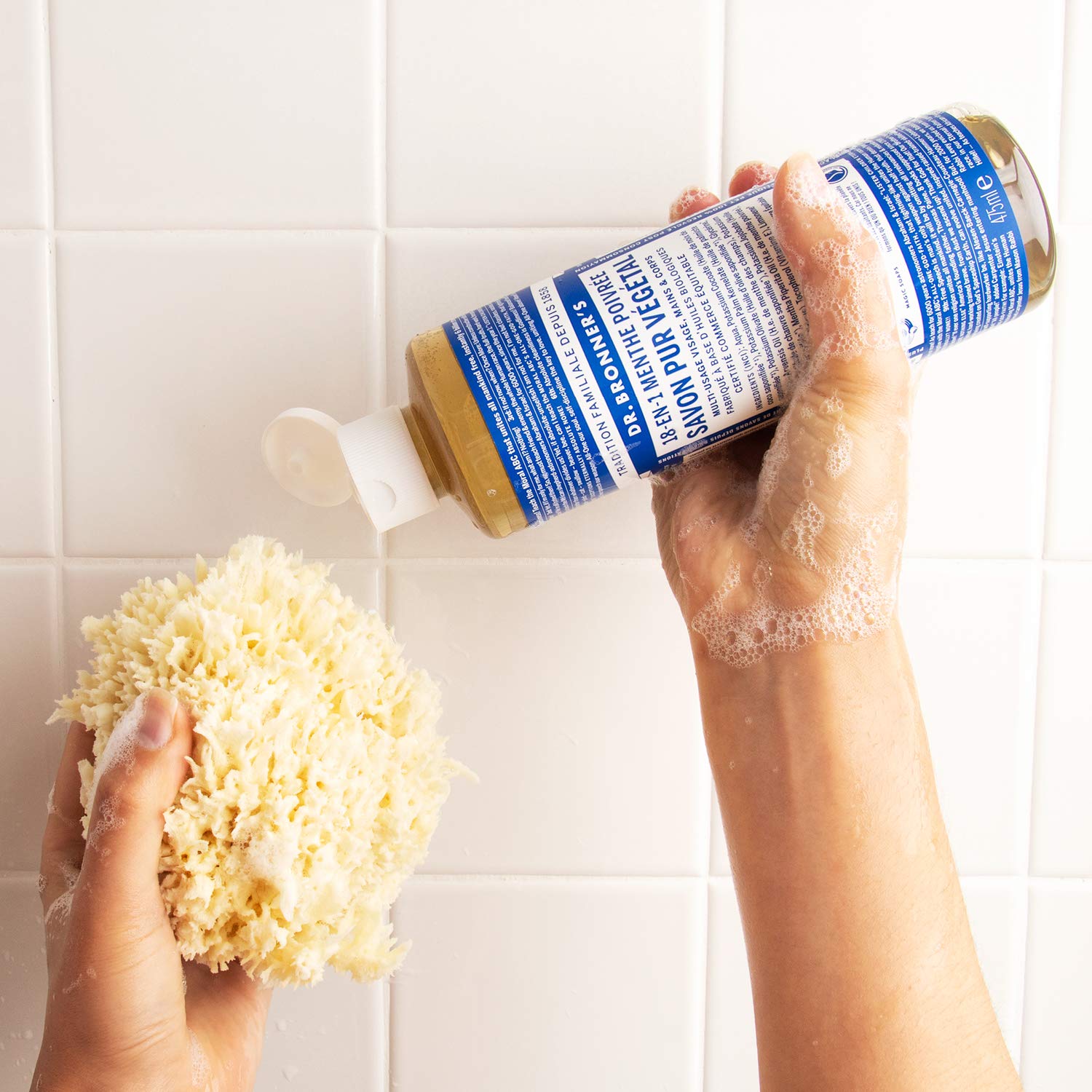 DR BRONNER'S — Savon Liquide Menthe Poivrée 475 ml – Image 4