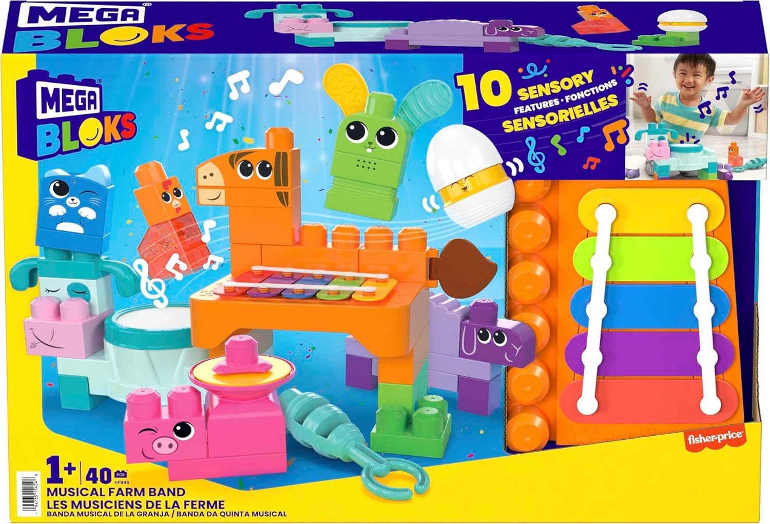 MEGA BLOKS — Coffret sensoriel Les Musiciens de la Ferme – Image 5