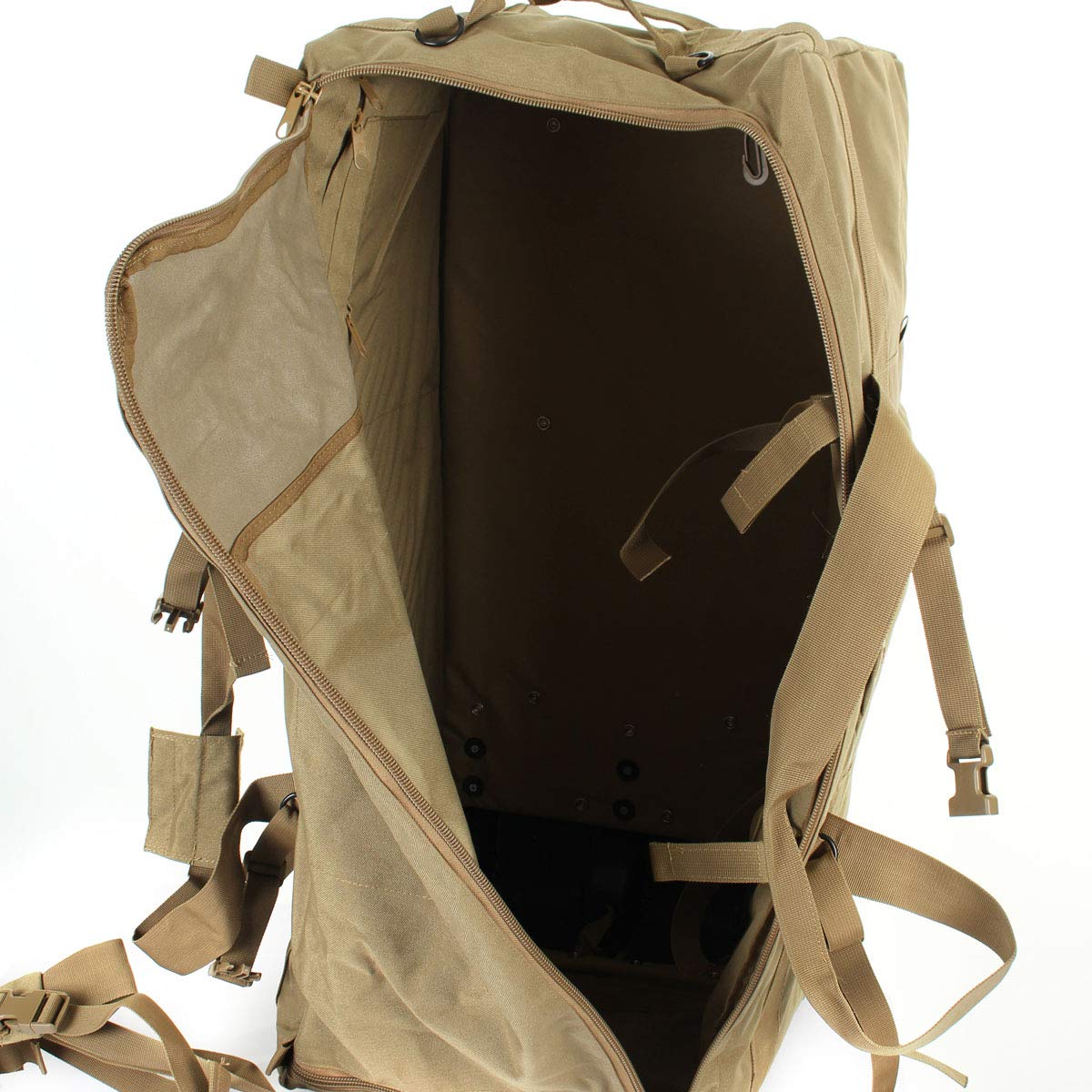 MIL-TEC — Sac de transport Duffel à roulettes Coyote – Image 4