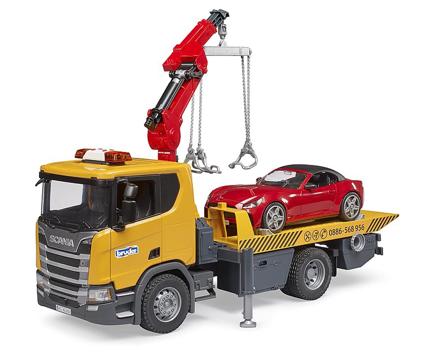 BRUDER Scania Super 560R — Camion de dépannage son et lumière – Image 2