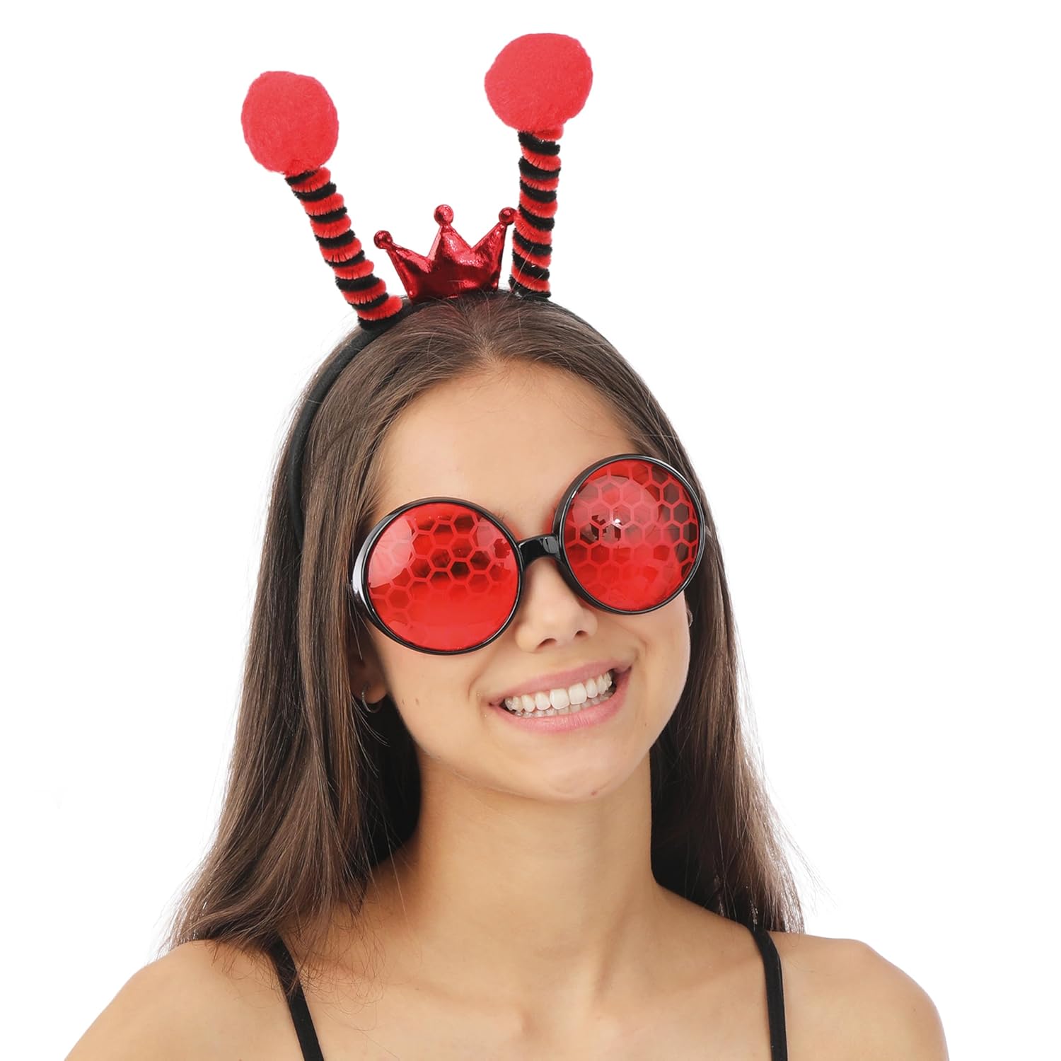 P'TIT CLOWN - 24268 - Set coccinelle - lunettes et serre-tête - adulte