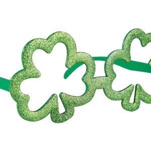 P'TIT CLOWN - Lunettes Saint Patrick - Accessoire de Déguisement parfait pour les Évènements sur le Thème de l'Irlande - Adulte - Vert (Lunettes trèfles)