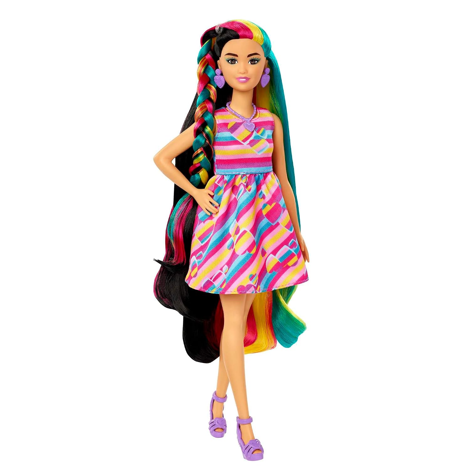 BARBIE — Poupée Ultra Chevelure Cœurs avec 15 Accessoires – Image 3