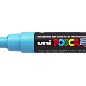 UNI-BALL Marqueur Pte large biseautée POSCA PC8K 8mm Turquoise Fluo