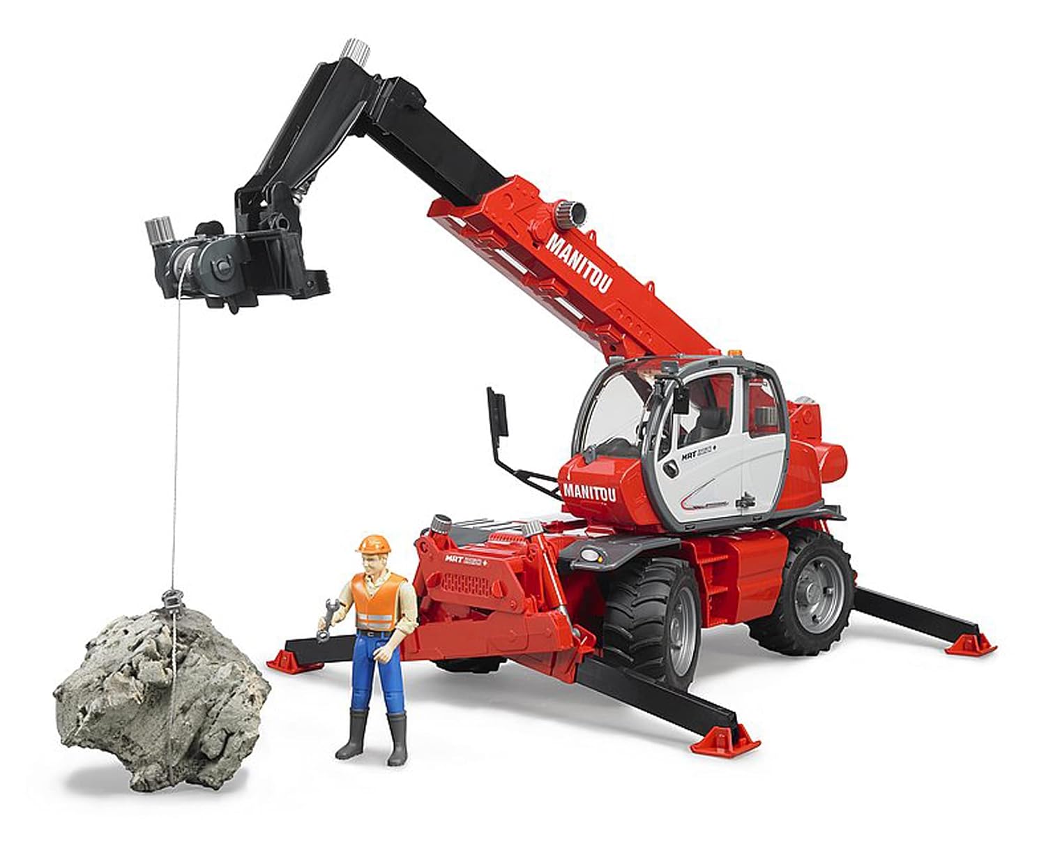 BRUDER Manitou MRT 2150 — Chariot élévateur télescopique 1:16 – Image 5