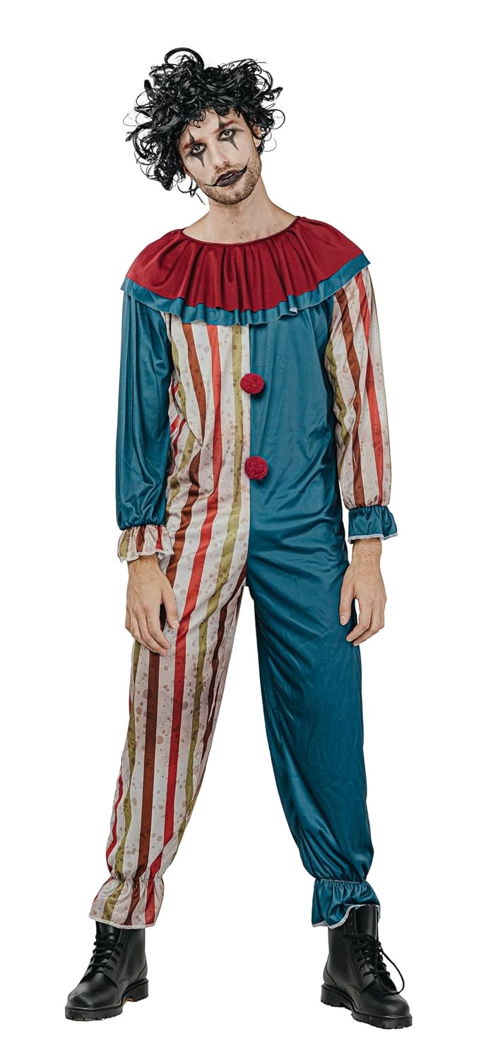 P'tit Clown - 23619 - Costume Clown Vintage - Déguisement Halloween Homme - Années 20 - Cirque - Carnaval, Cosplay