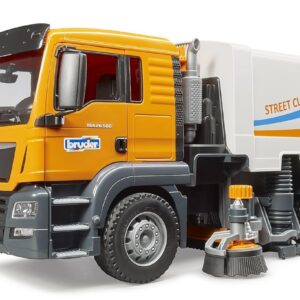 bruder 03780 - MAN TGS LKW Nettoyage des rues, balayeuse, ramassage des ordures, véhicule
