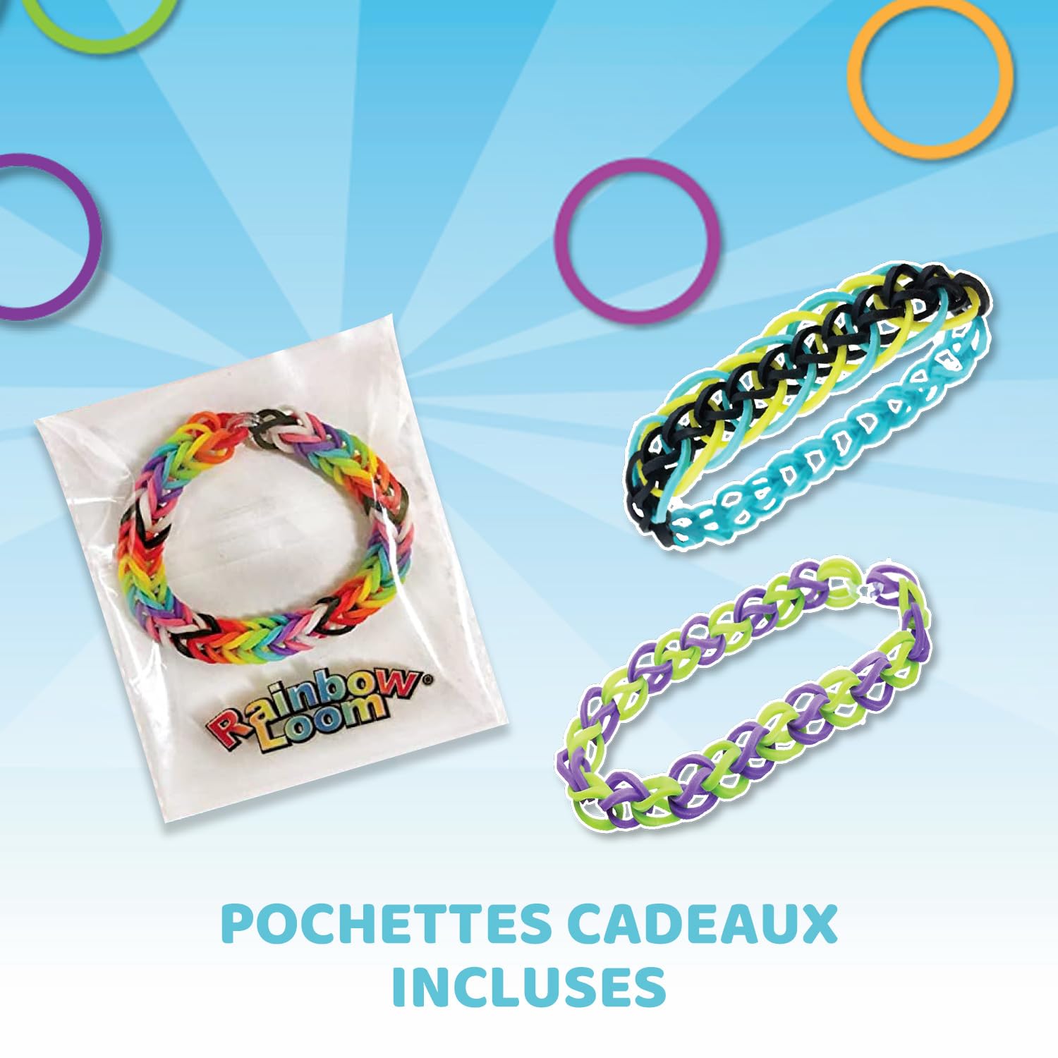 BANDAI Rainbow Loom Loomi Pals — Coffret Bracelets 2100 élastiques – Image 4