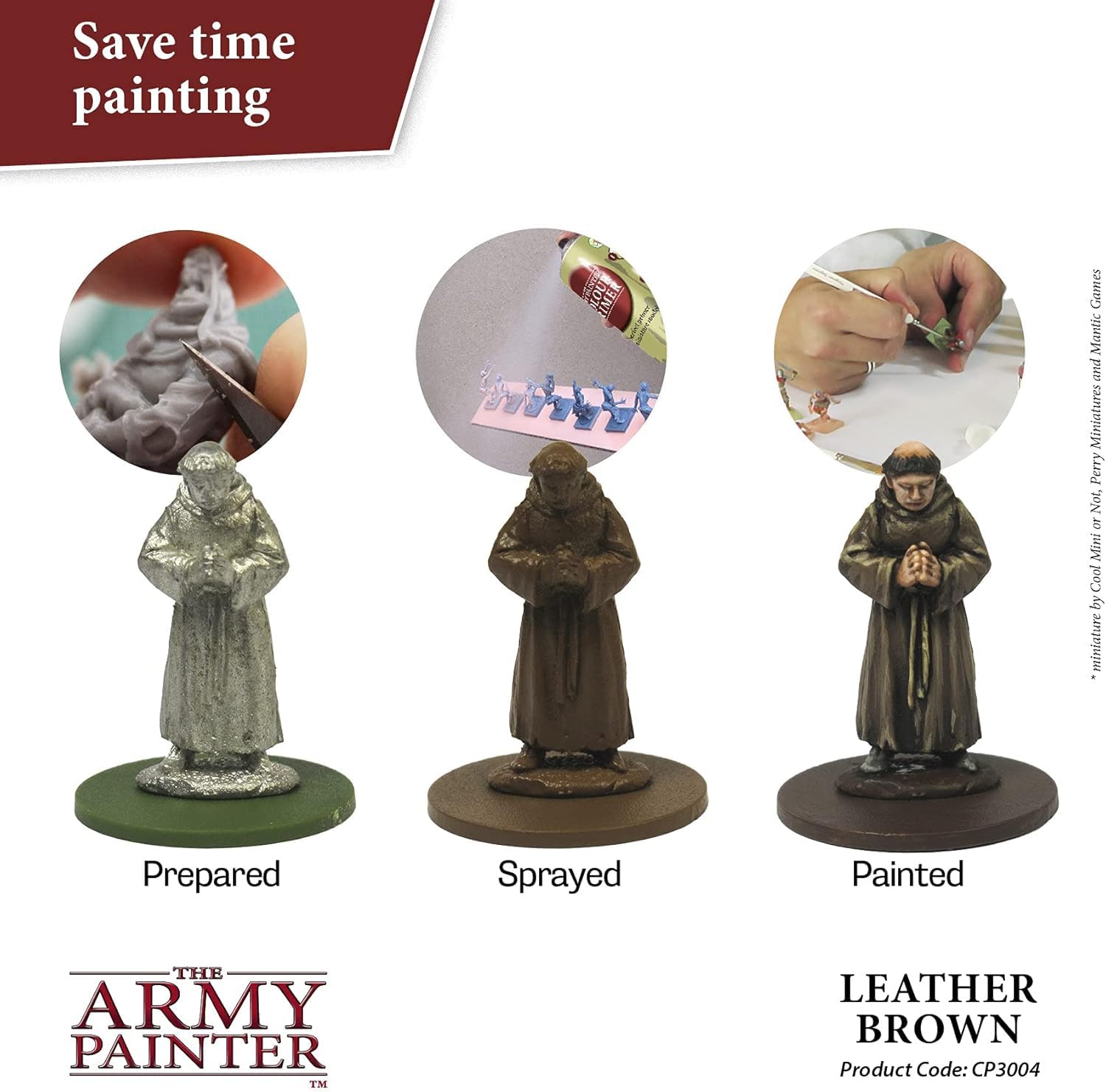 THE ARMY PAINTER Colour Primer — Spray acrylique marron cuir 400 ml – Image 2