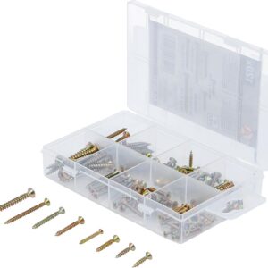 BGS Diy 88191 | Assortiment de vis multifonctions | cruciforme PZ2 | 120 pièces