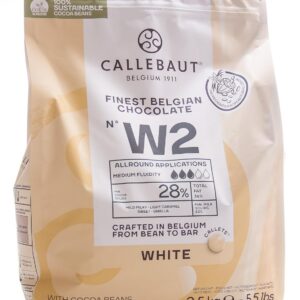 Callebaut - Callets au chocolat blanc couverture glaçure - 2,5kg