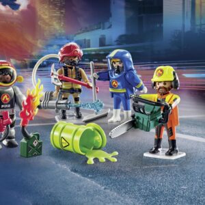 Alternative view of PLAYMOBIL My Figures 71468 — Set de 4 Figurines Pompiers