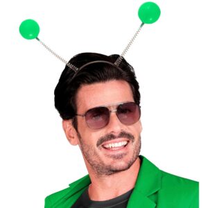 W WIDMANN MILANO Party Fashion - Serre-tête avec antennes, antennes, accessoire, extraterrestre, fête de thème, carnaval