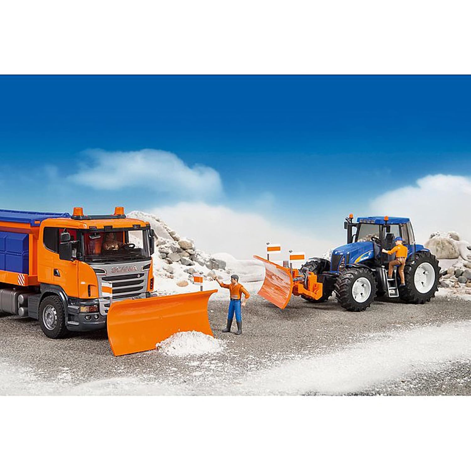 Bruder Plough blade trucks (with adapter for MB Actros/MAN TGA trucks) – Image 3