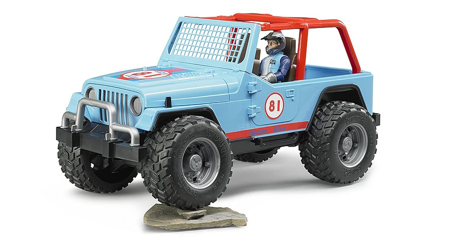 BRUDER 02541 — Jeep Cross Country Racer bleue avec pilote – Image 2