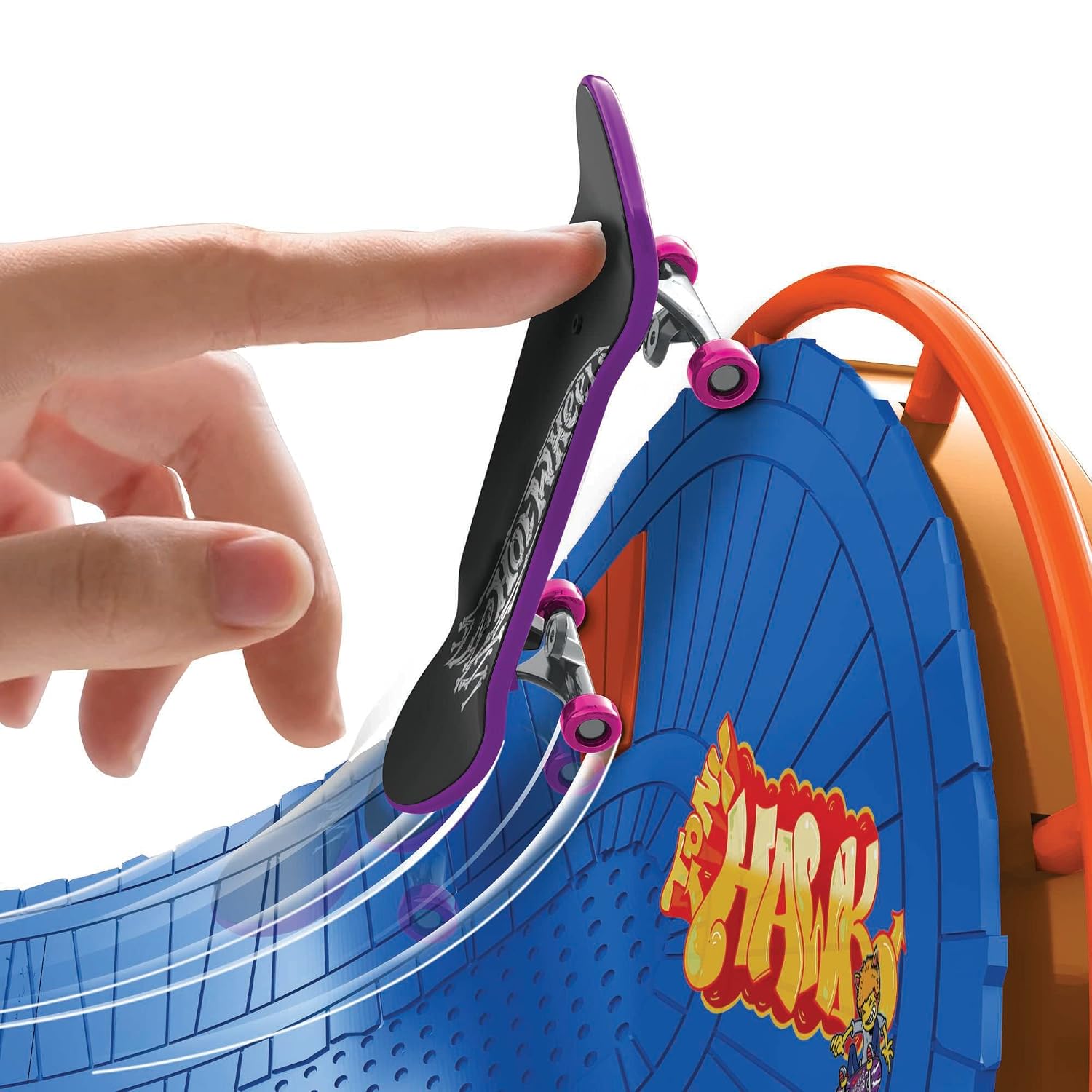 HOT WHEELS Skate — Coffret Skatepark avec Fingerboard et Chaussures – Image 3